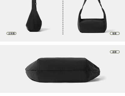 Plain Fabric Crossbody Bag