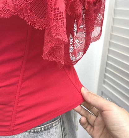 Off-Shoulder Corset Top