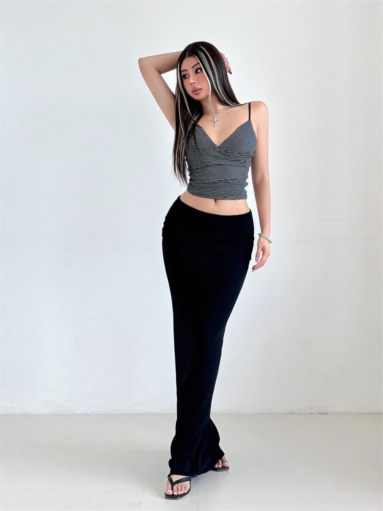 Maxi Bodycon Skirt High-Waisted