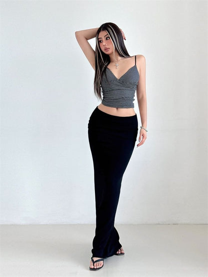Maxi Bodycon Skirt High-Waisted