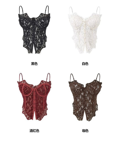Slit Lace Camisole Top