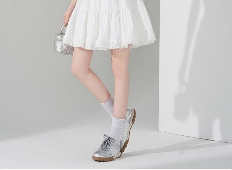 Tiered Frill Mini A-Line Skirt High-Waisted