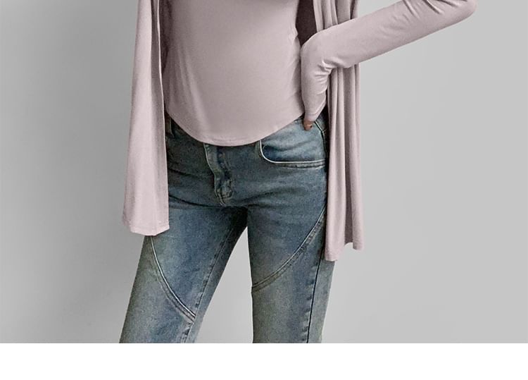 Slim-Fit Lace-Trimmed Scoop-Neck Cami and Open-Front Cardigan Set