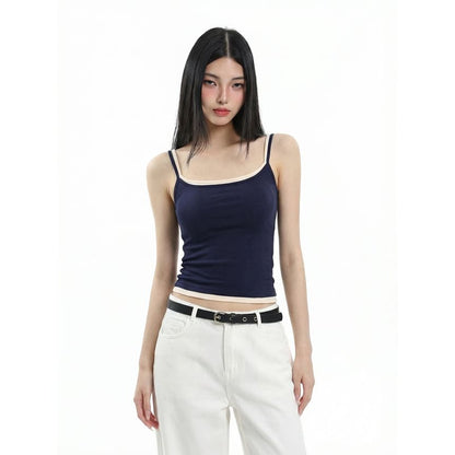 Slim Scoop Neck Crop Camisole