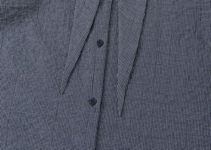 Plaid Button-Down Long-Sleeve Tie Front Shirt