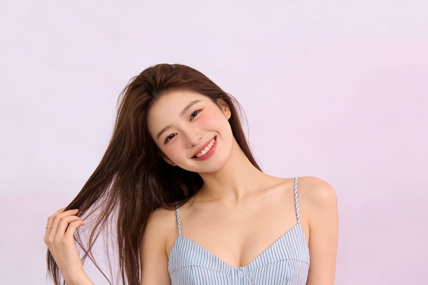 Pinstripe V-Neck Camisole Top