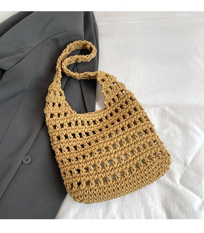 Plain Crochet Tote Bag