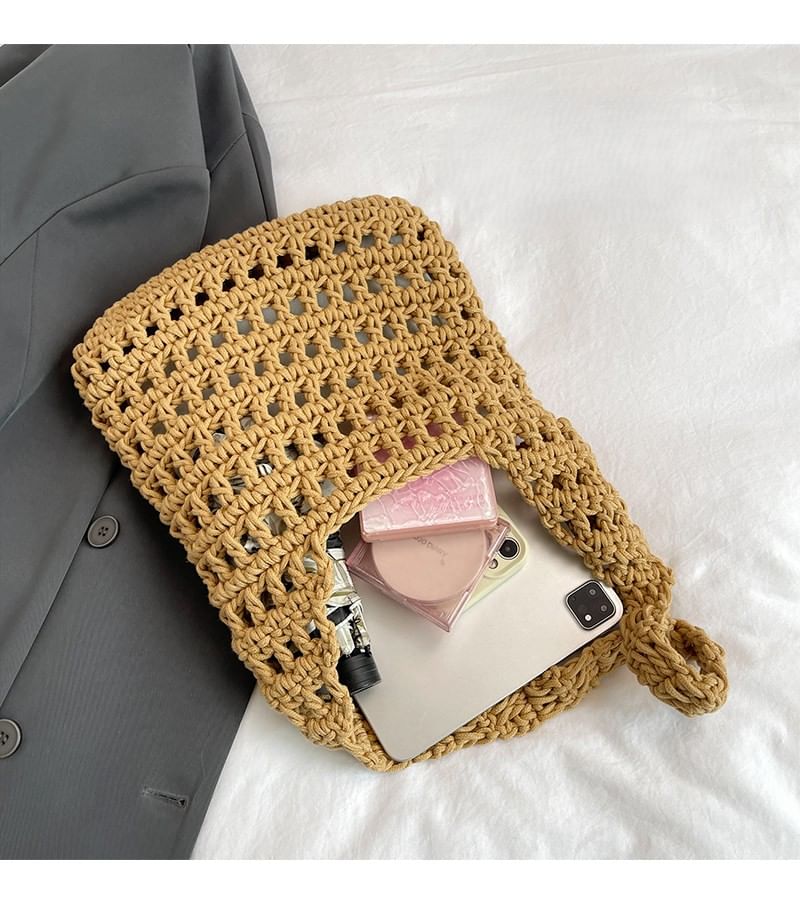 Plain Crochet Tote Bag