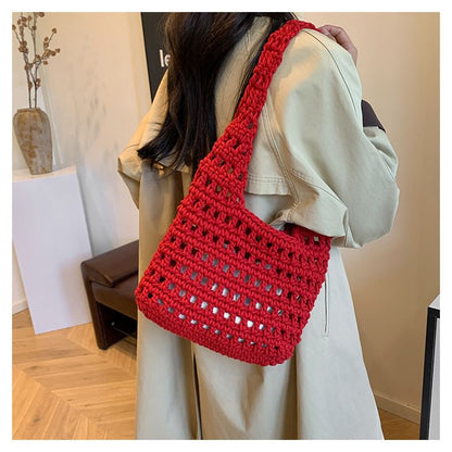 Plain Crochet Tote Bag