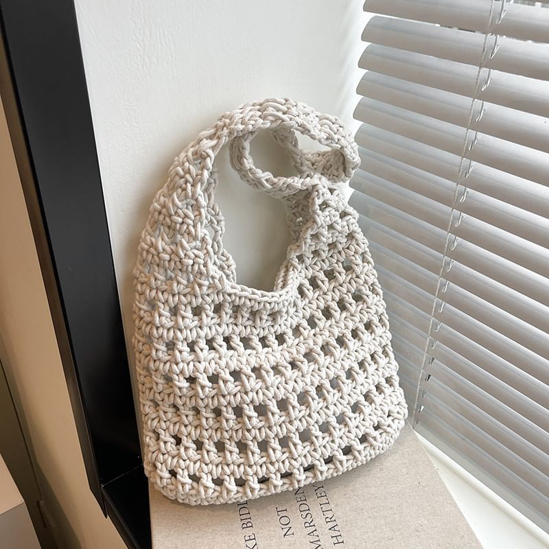 Plain Crochet Tote Bag