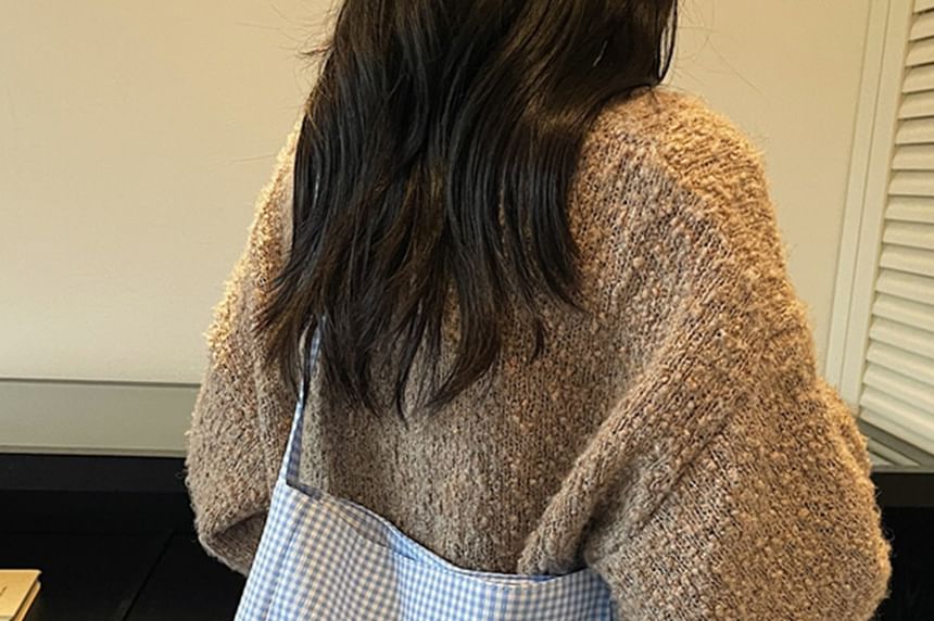 Plaid Fabric Tote Bag