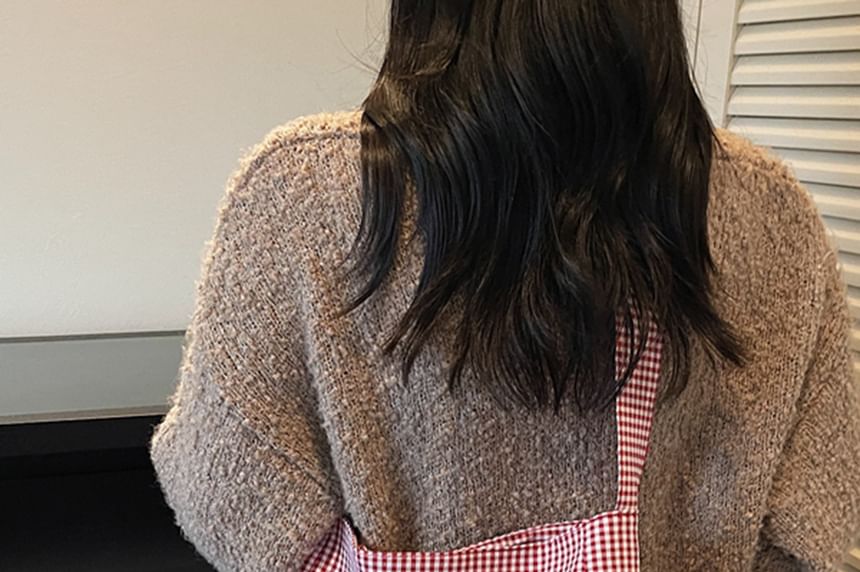 Plaid Fabric Tote Bag