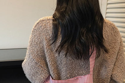 Plaid Fabric Tote Bag