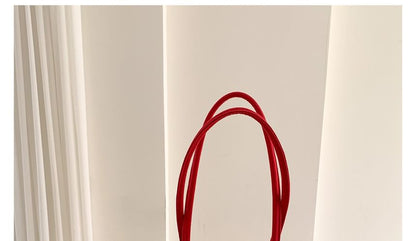 Plain Structured Tote Shoulder Bag