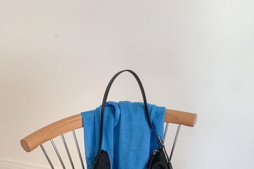 Plain Nylon Shoulder Bag