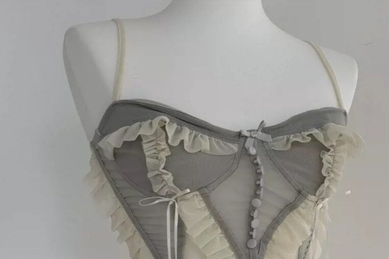 Frill-Trimmed V-Neck Camisole