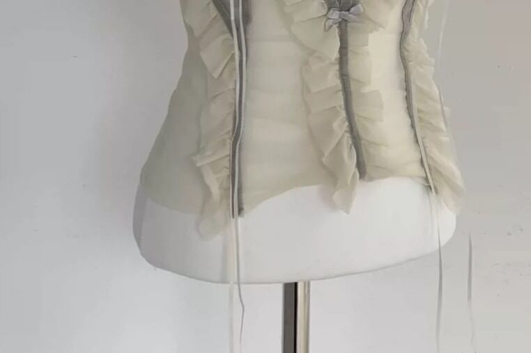 Frill-Trimmed V-Neck Camisole