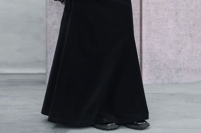 Studded Asymmetrical Mermaid Maxi Skirt - Altfashion Shop