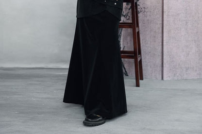 Studded Asymmetrical Mermaid Maxi Skirt - Altfashion Shop