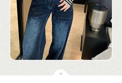 Extended Sleeve V-Neck Striped Buttoned Tee