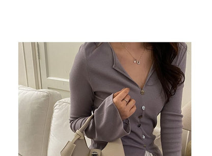 Set: Faux Leather Plain Handbag + Pouch