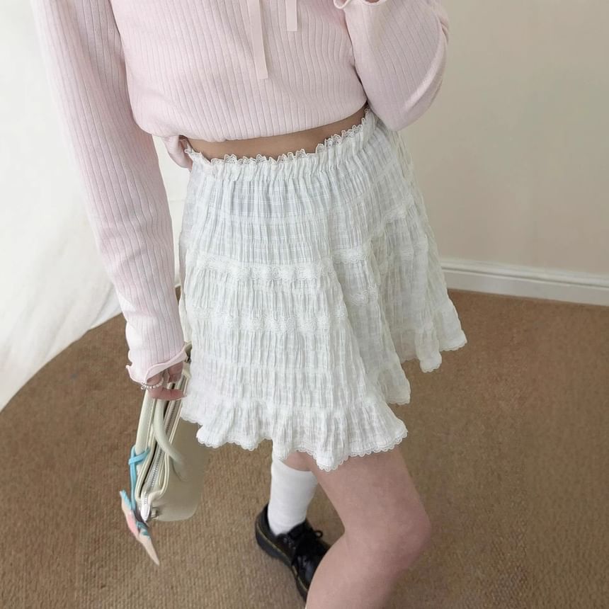 Plaid Mini A-Line Skirt - Altfashion Shop