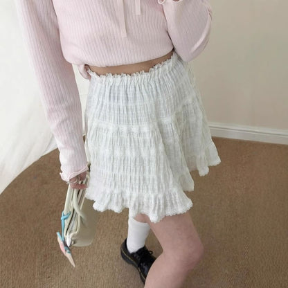 Plaid Mini A-Line Skirt - Altfashion Shop