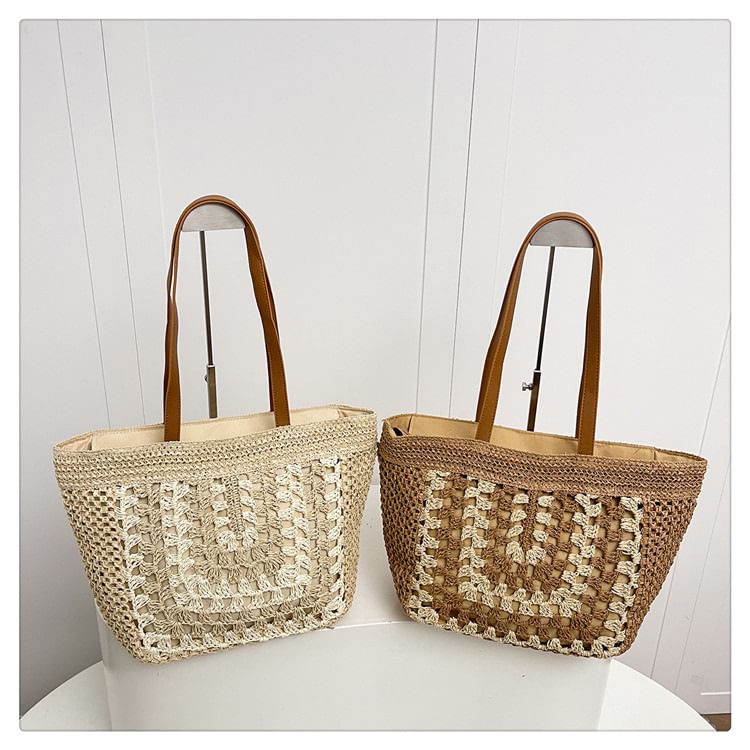 Straw Woven Tote Bag