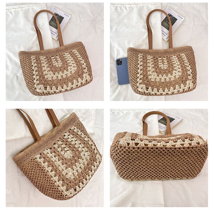 Straw Woven Tote Bag