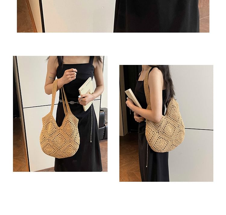 Crochet Plain Tote Bag