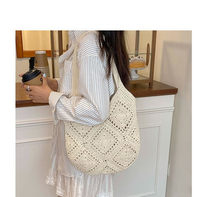 Crochet Plain Tote Bag