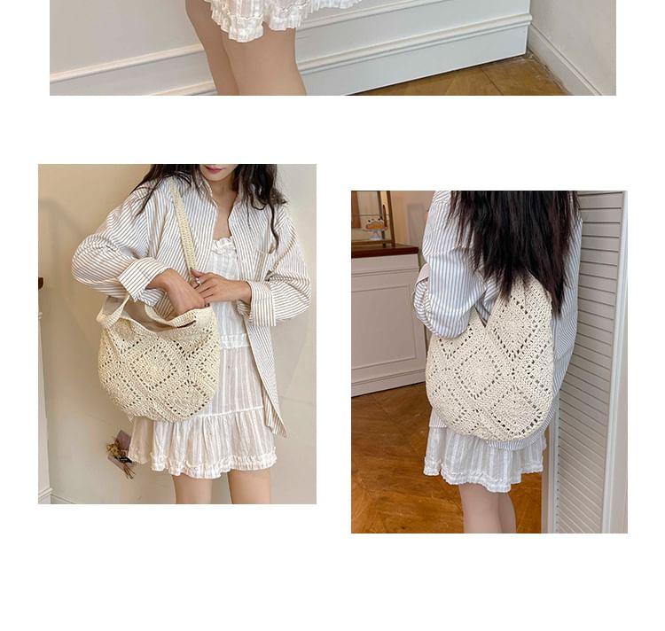 Crochet Plain Tote Bag