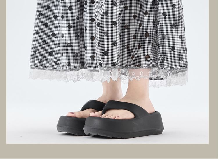 Plaid Panel Maxi A-Line Skirt with Dots - Altfashion Shop