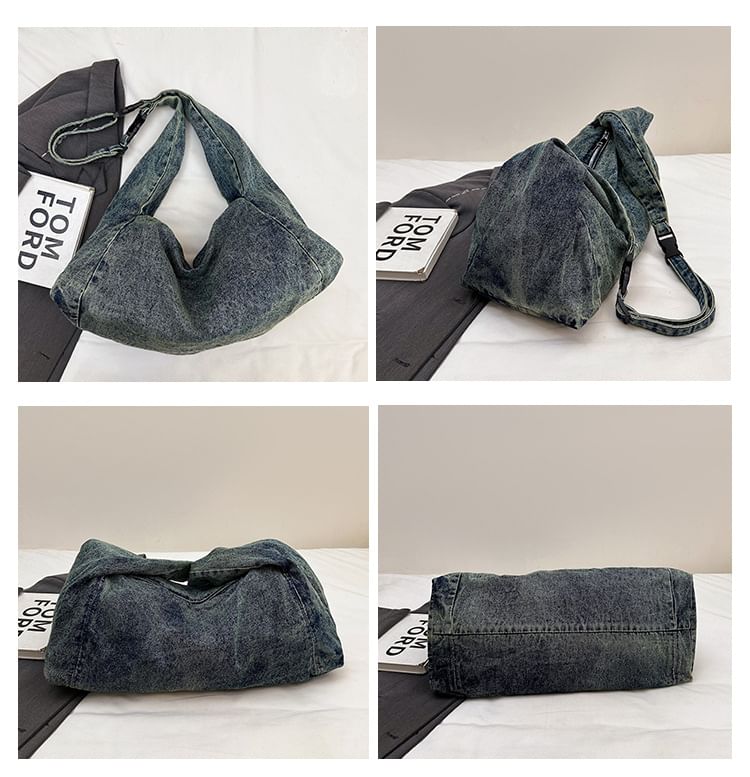 Denim Hobo Shoulder Bag
