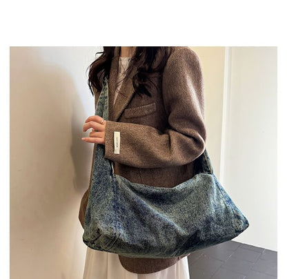 Denim Hobo Shoulder Bag