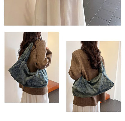 Denim Hobo Shoulder Bag