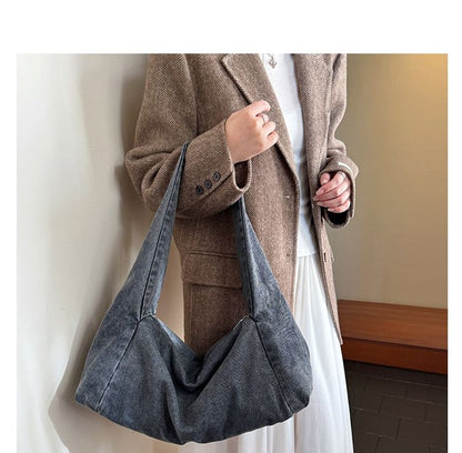 Denim Hobo Shoulder Bag