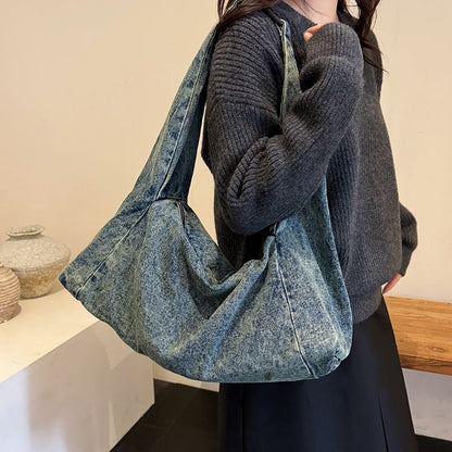 Denim Hobo Shoulder Bag