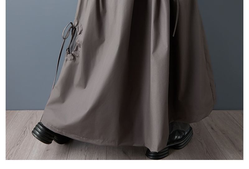 Cutout Midi A-Line Skirt - Altfashion Shop