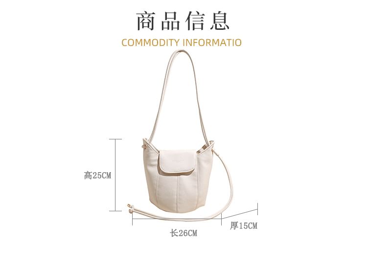 Faux Leather Bucket Bag