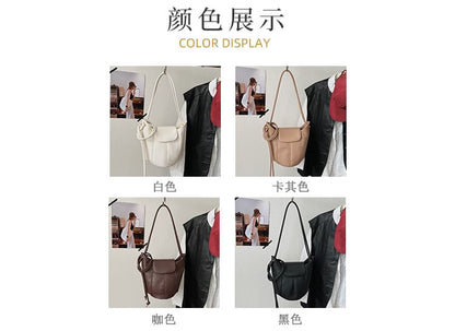 Faux Leather Bucket Bag