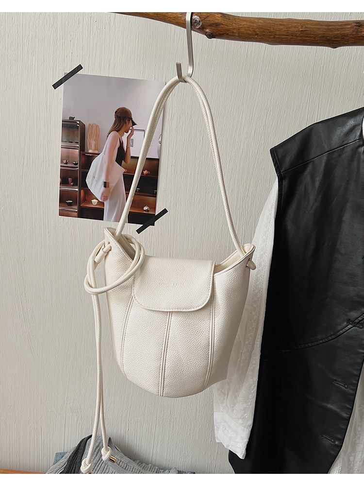 Faux Leather Bucket Bag