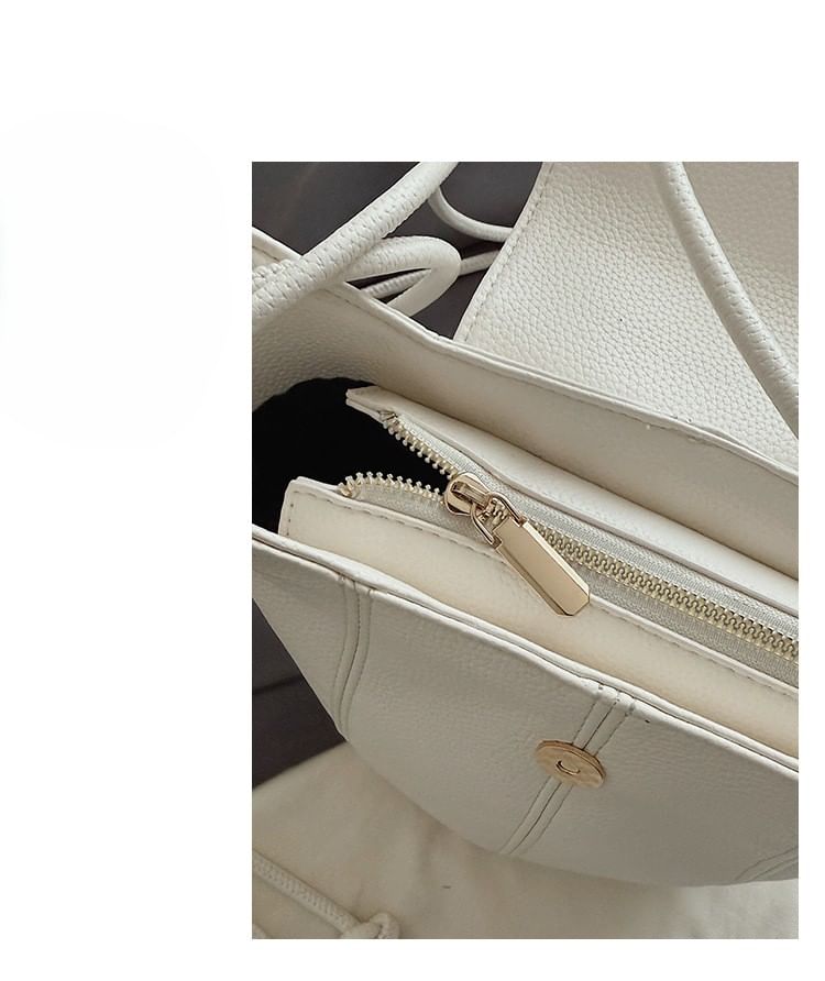 Faux Leather Bucket Bag