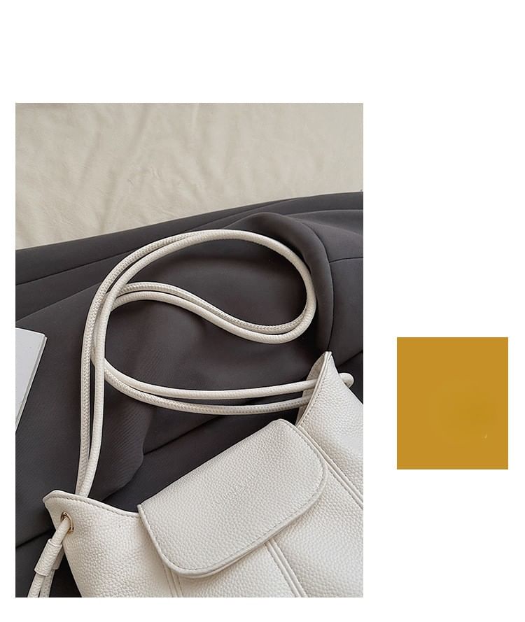 Faux Leather Bucket Bag