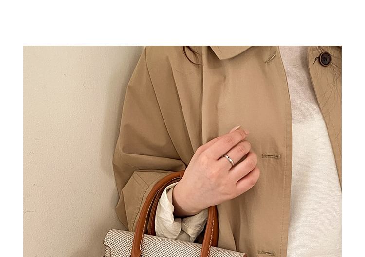 Top Handle Faux Leather Crossbody Bag
