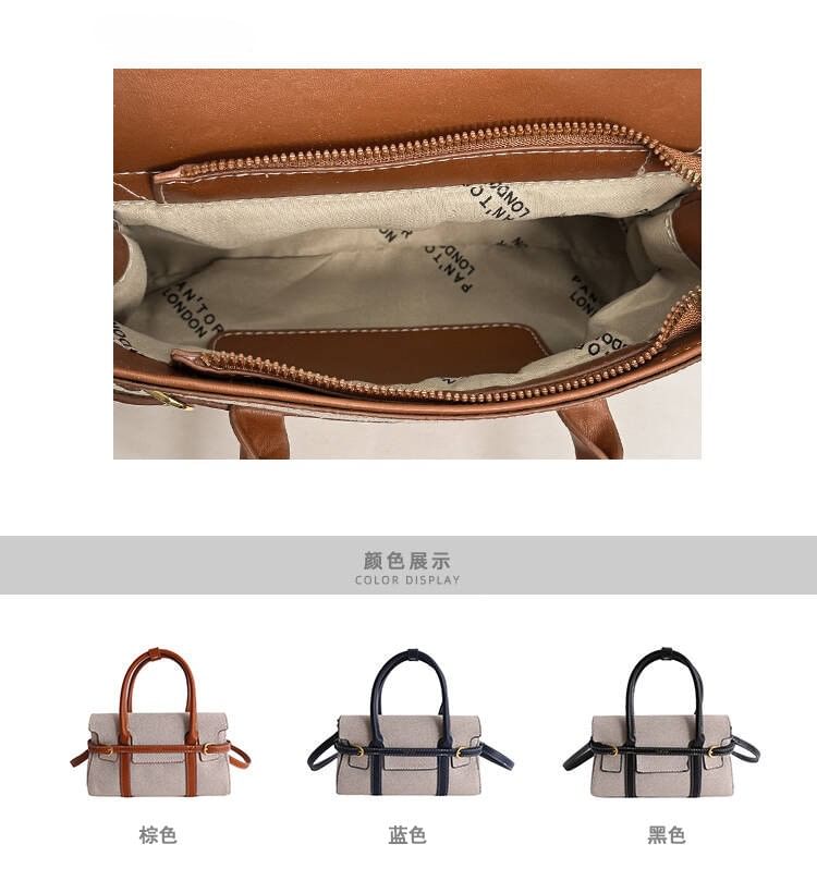 Top Handle Faux Leather Crossbody Bag