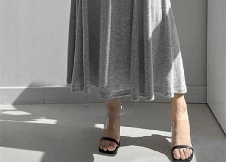 Black High Waist Plain Ruched Maxi Mermaid Skirt - Altfashion Shop