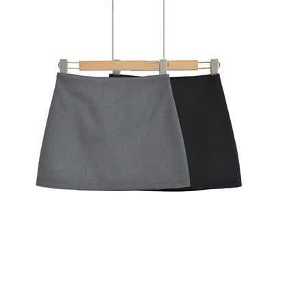 Black High Waist Plain Mini Pencil Skirt - Altfashion Shop