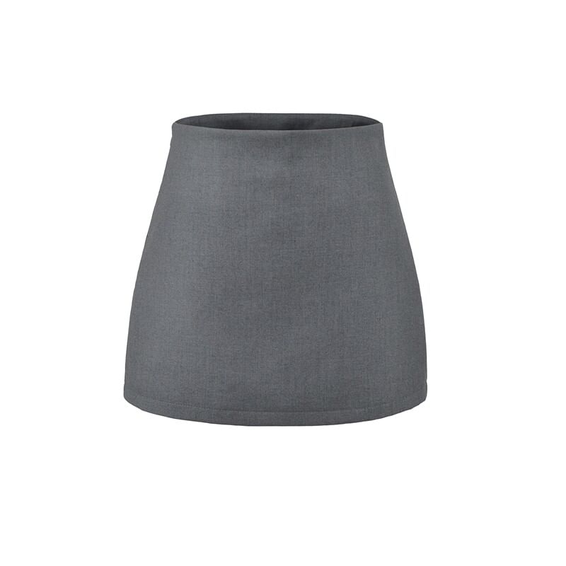 Black High Waist Plain Mini Pencil Skirt - Altfashion Shop