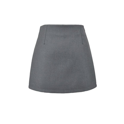 Black High Waist Plain Mini Pencil Skirt - Altfashion Shop
